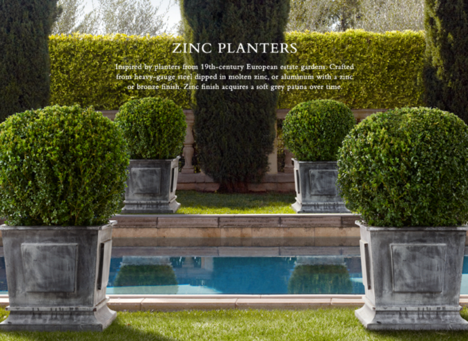 Planters Restoration Hardware