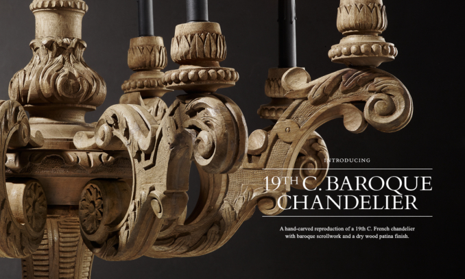 19th C. Baroque Chandelier