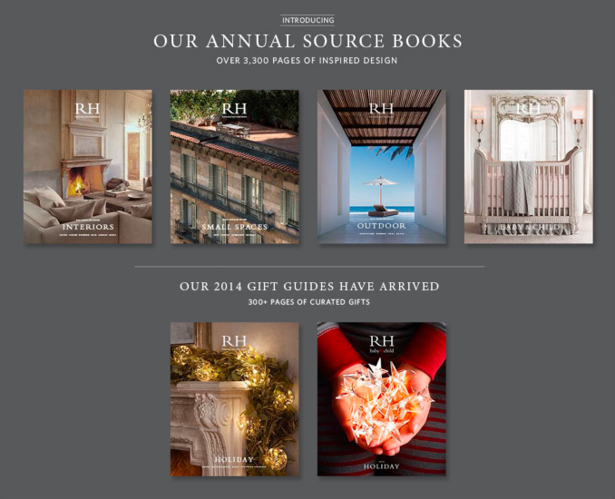 Restoration Hardware Homepage