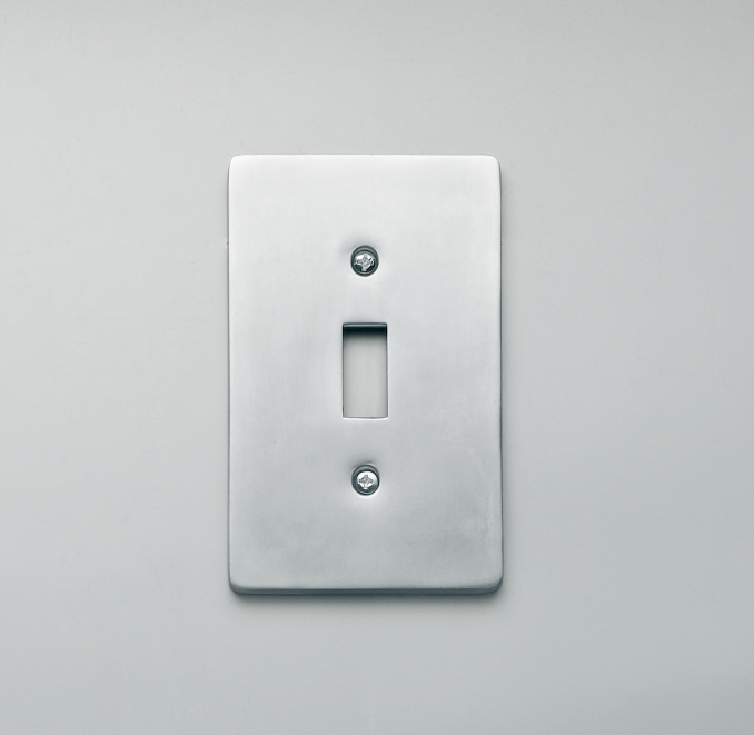 Aluminum Single Switch Plate