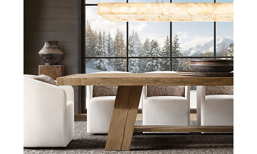 shop Davos Rectangular Dining Table - Oak