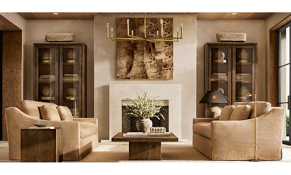 shop Reclaimed Thin Brown Sectional Living