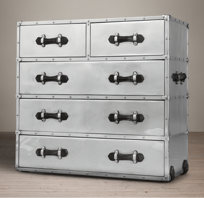 TransAtlantic Steamer Trunk 5Drawer Chest