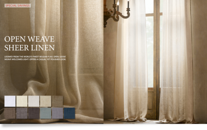 Drapery Collections Restoration Hardware