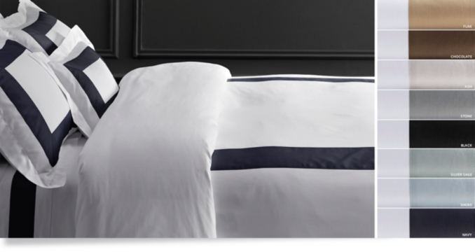 Italian Tipped Satin Stitch Bedding Collection