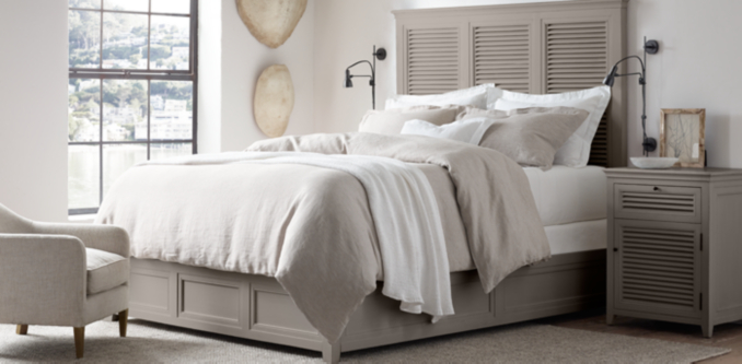 Shutter Bedroom Collection Distressed Grey | Restoration ...