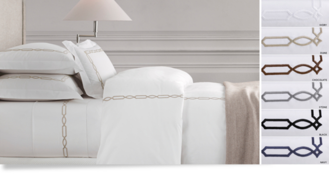 Italian Double Border Sateen Bedding Collection