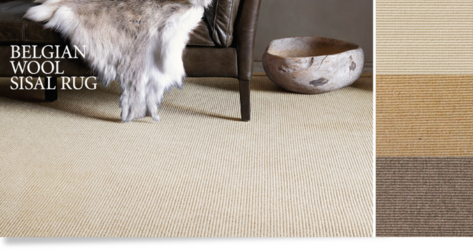 Belgian Wool Sisal Rug Restoration Hardware