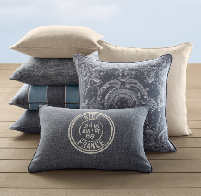 "Pillow Addict III" • Chic Coastal Living Classic Casual Home