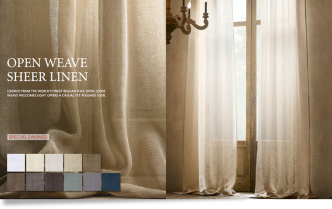 Open Weave Sheer Drapery