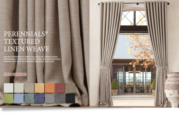 Perennials Textured Weave Drapery