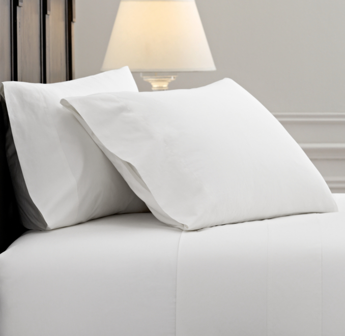 Italian Vintage-Washed 464 Percale Sheet Set