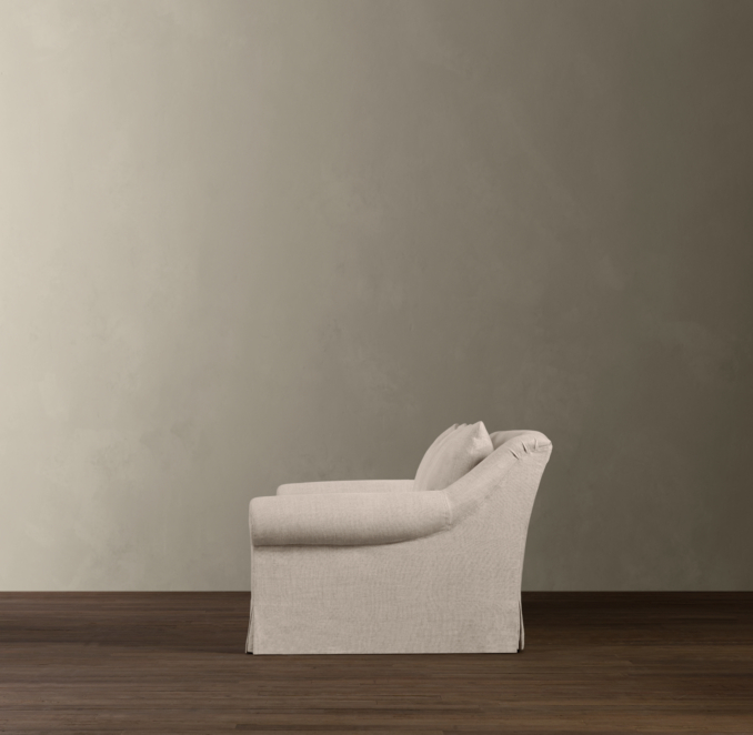 Belgian Roll Arm Slipcovered Sofas
