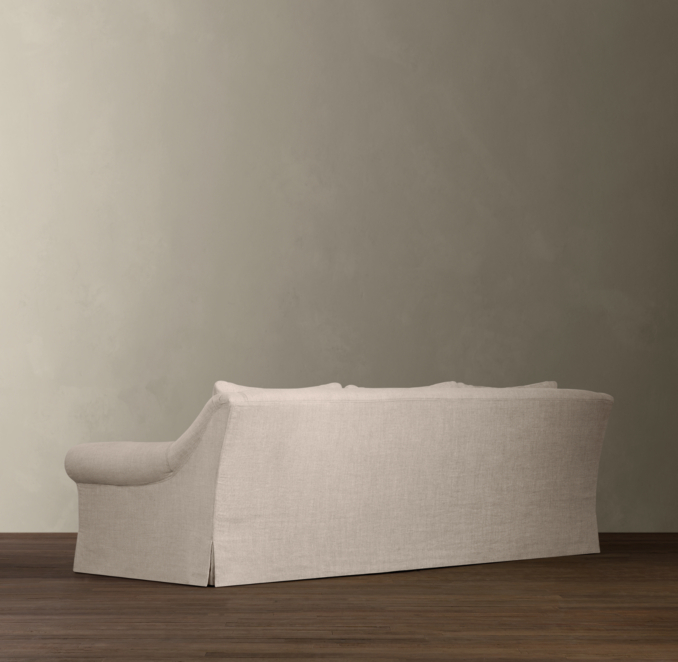 Belgian Roll Arm Slipcovered Sofas