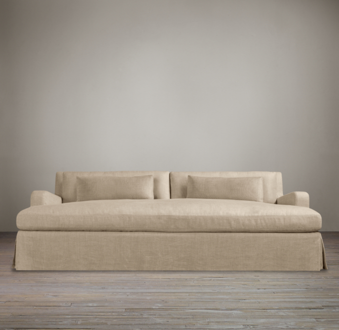 Belgian Slope Arm Slipcovered Daybed Sofa