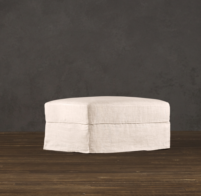 Camelback Upholstered Ottoman