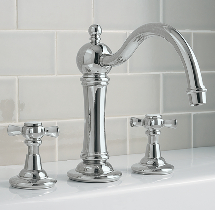 Vintage Deckmount Roman Tub Faucet Set