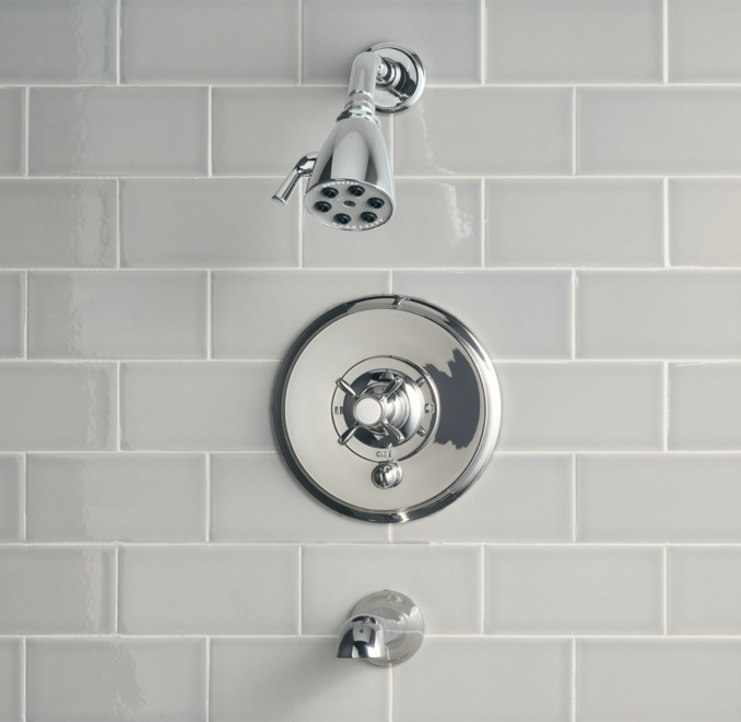 Vintage Balance-Pressure Tub and Shower Valve & Trim Set (Backplate; Spout)