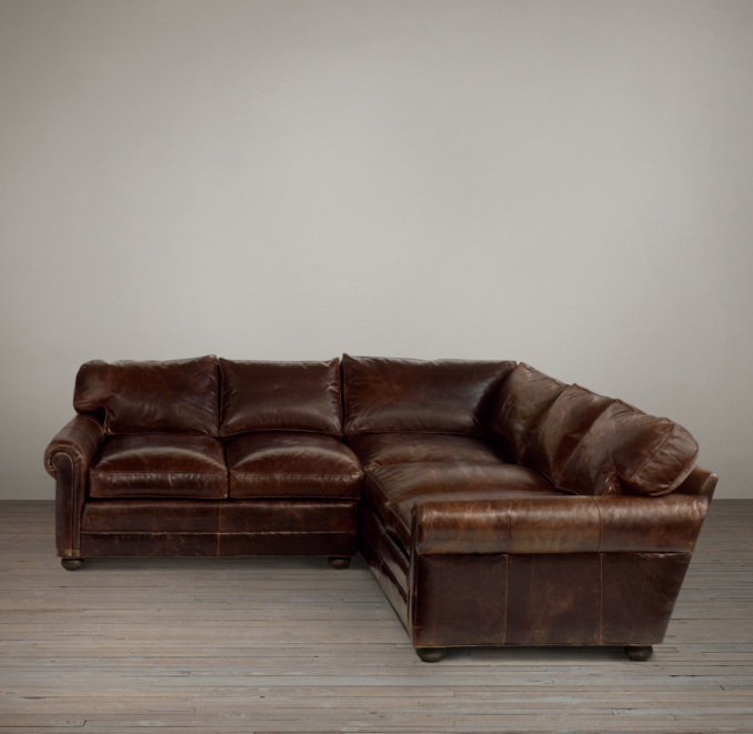 Lancaster Leather Corner Sectional