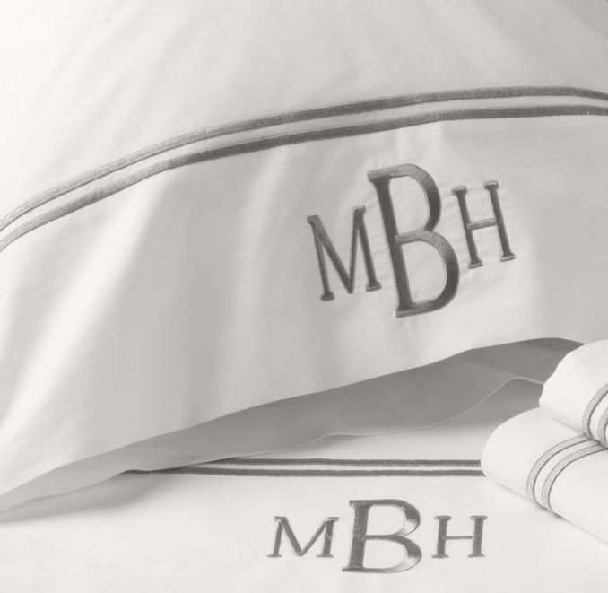 Italian Hotel Satin Stitch White Duvet Cover