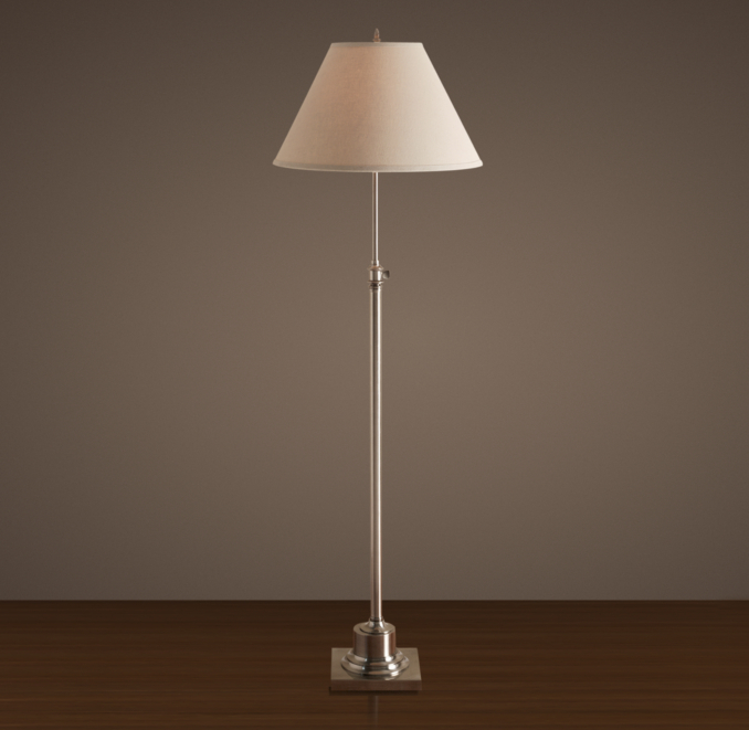 Library Floor Lamp Antique Nickel