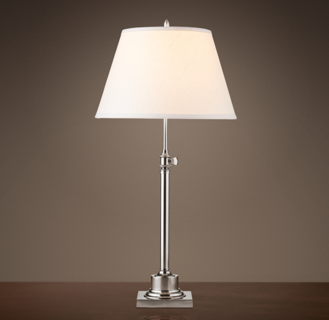 Library Table Lamp Antique Nickel