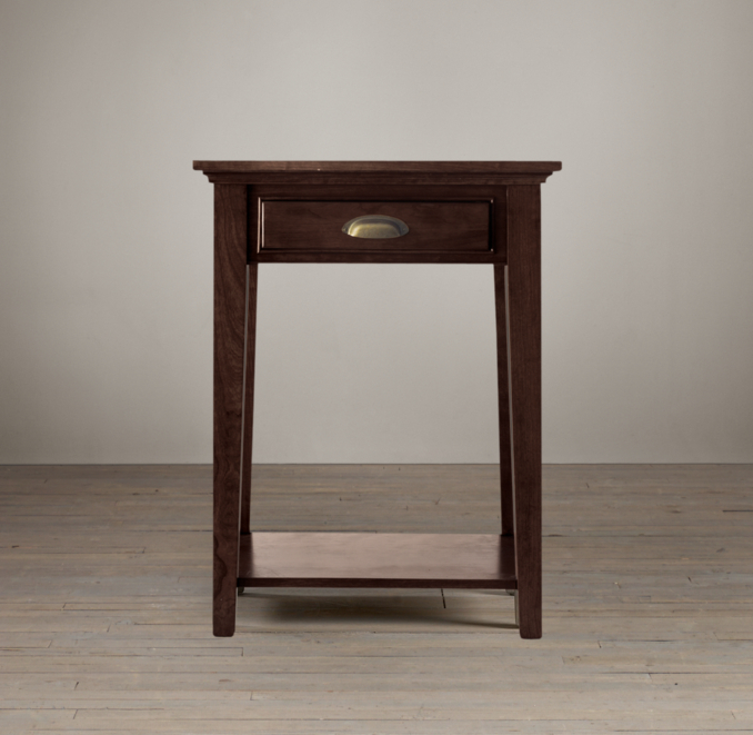 Marston 1-Drawer Nightstand Dark Cherry