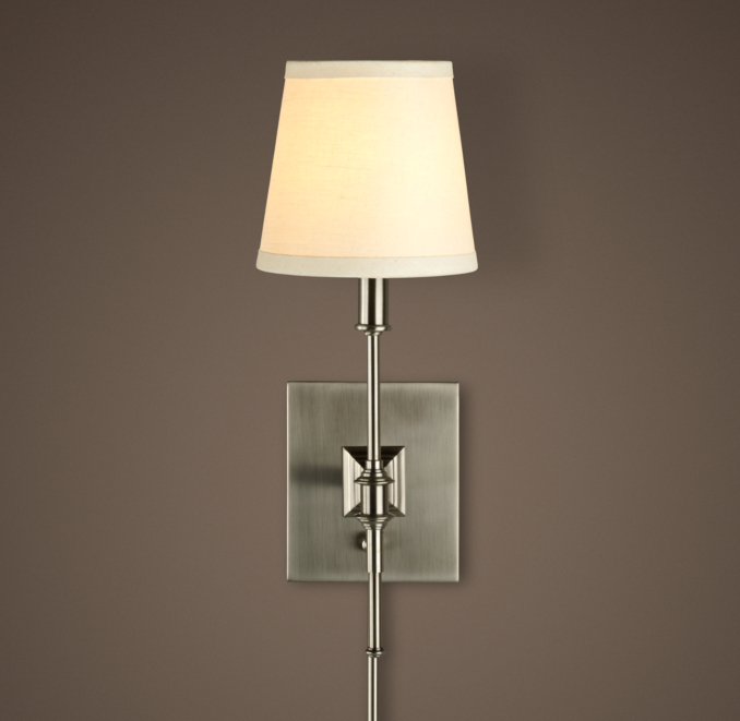Library Sconce Antique Nickel