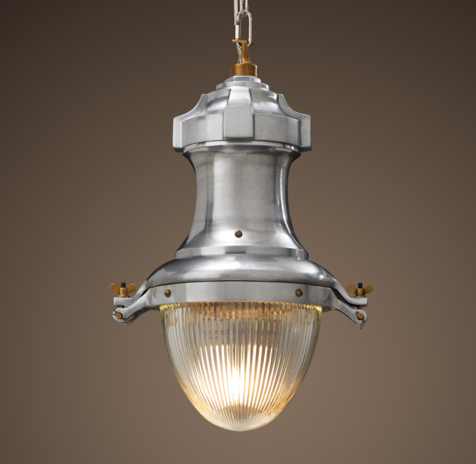 Vintage Streetlight Prism Pendant 