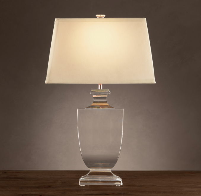 Palladian Crystal Urn Table Lamp