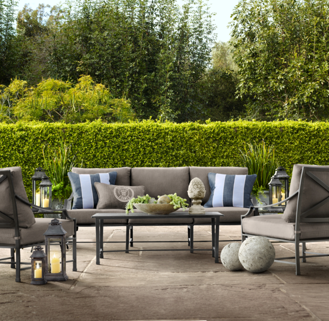 Carmel Luxe Coffee Table Painted Metal