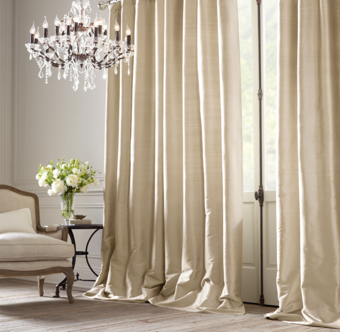 Thai Silk Tonal Stripe Drapery