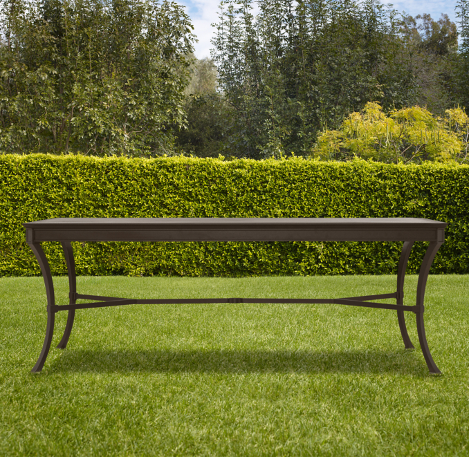 Antibes Rectangular Dining Table Painted Metal