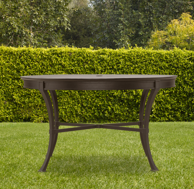 Antibes Round Dining Set Painted Metal (Set of Table and 4 Side Chairs)