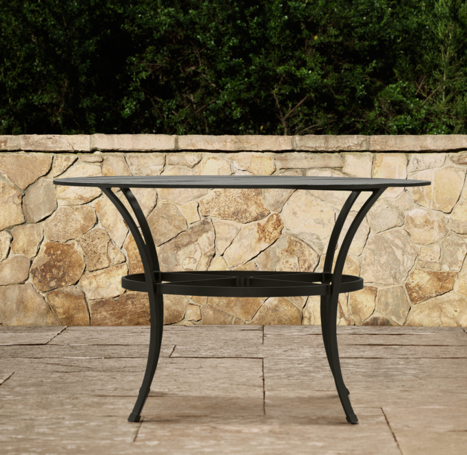 Carmel Round Dining Set Painted Metal (Set of Table and 4 Armchairs)