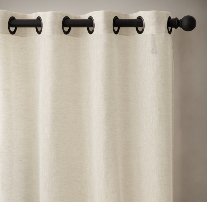 Belgian Sheer Linen Drapery