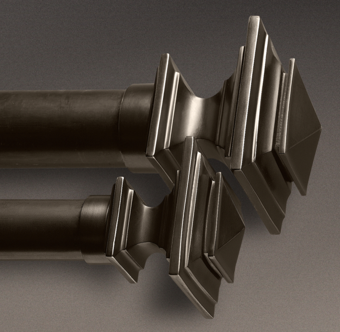 Estate Metal Square Finials Oil-Rubbed Bronze (Set of 2)