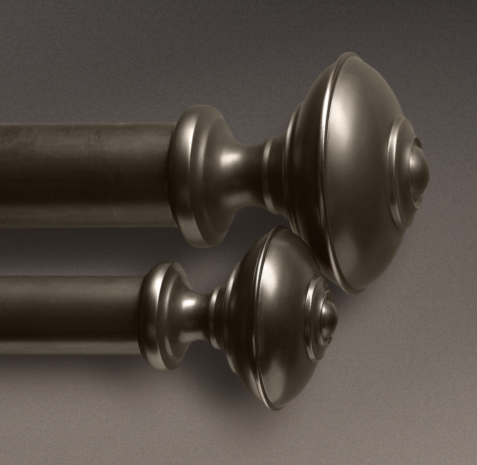 Estate Metal Trenton Finials (Set of 2)