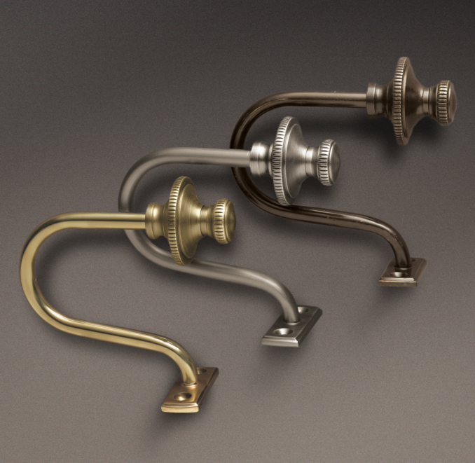 Knurled Drapery Tiebacks