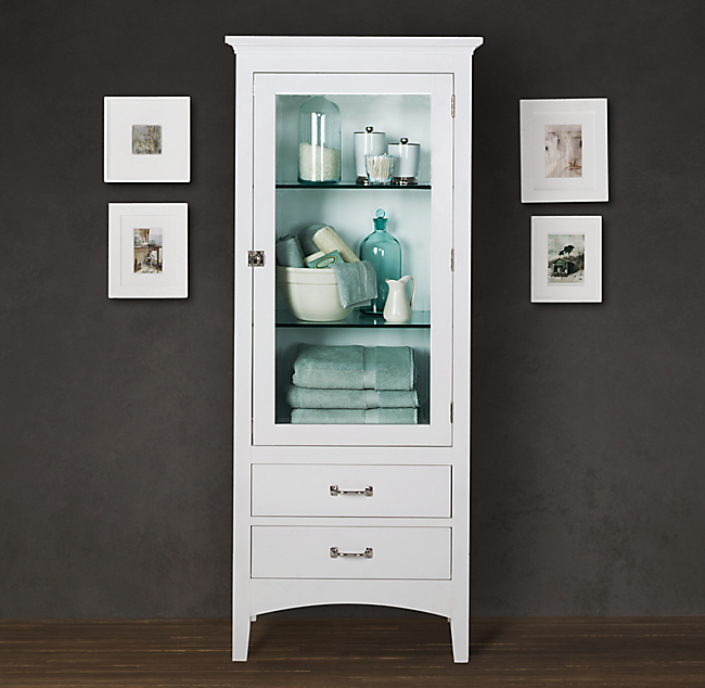 Restoration Hardware: Cartwright Tall Cabinet in White