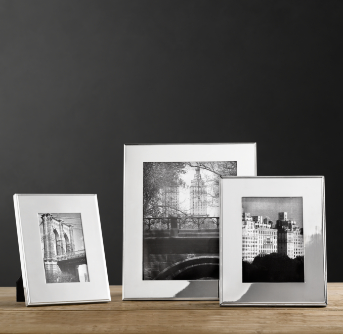 Hampton Wide Silver-Plated Frames
