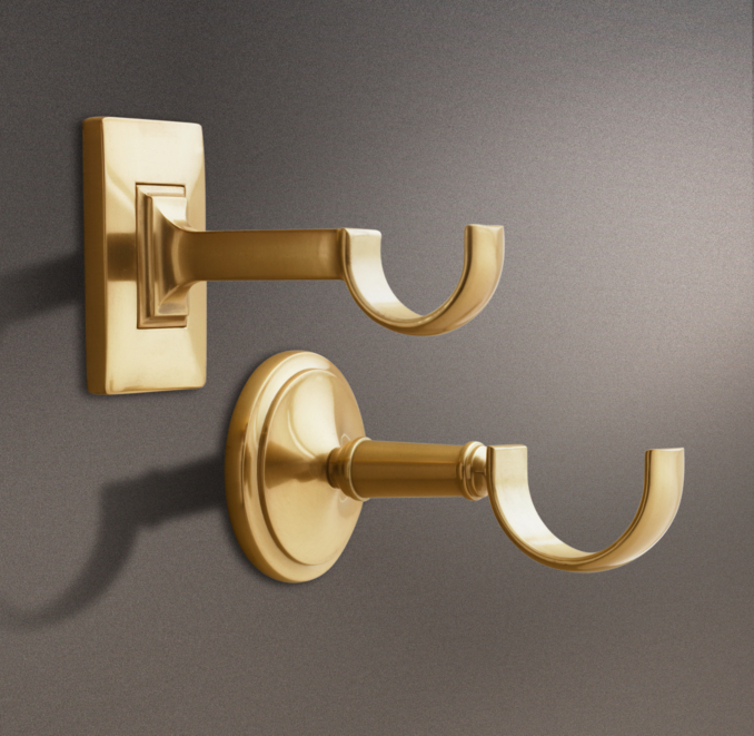 Estate Center Bracket Brass