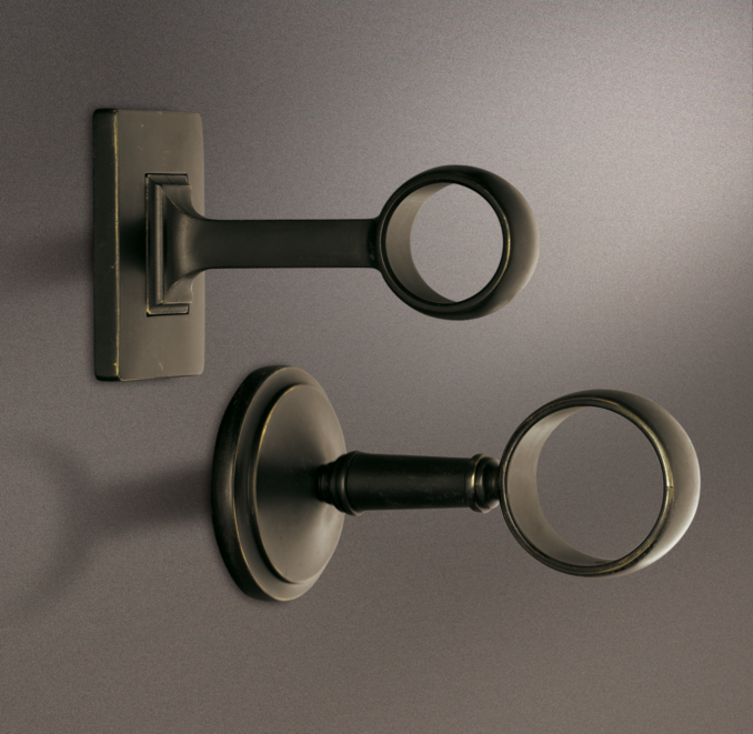 Estate End Brackets Oil-Rubbed Bronze (Set of 2)