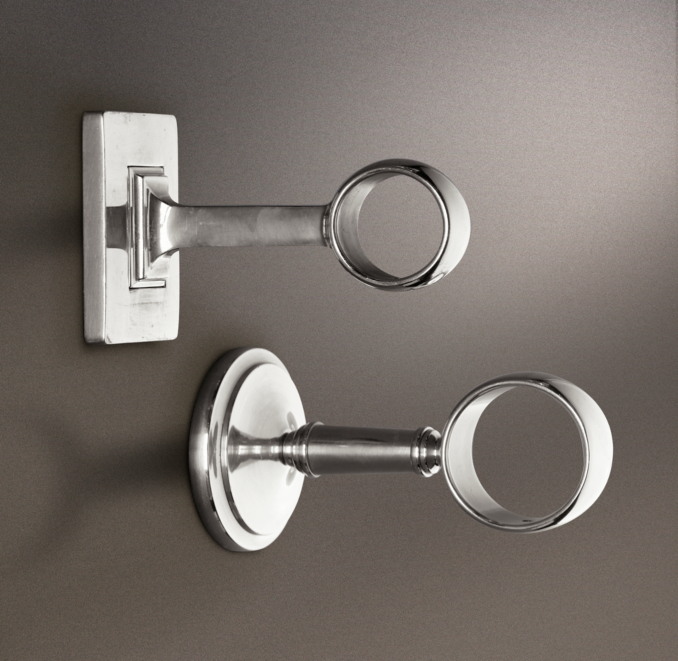 Estate End Brackets Silver (Set of 2)
