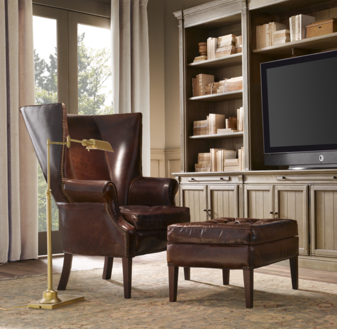 Drake Barrelback Ottoman