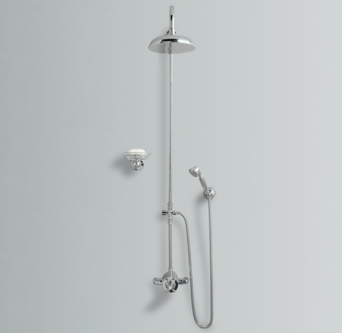 Thermostatic Exposed Shower System (with 8" Rain Showerhead and Handheld Shower)