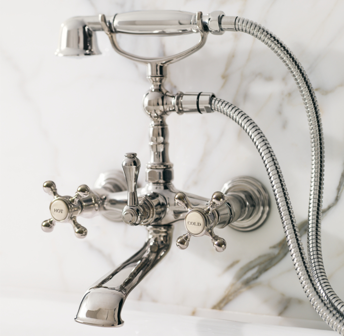 Wall-Mount Exposed Tub Fill and Handheld Shower Set