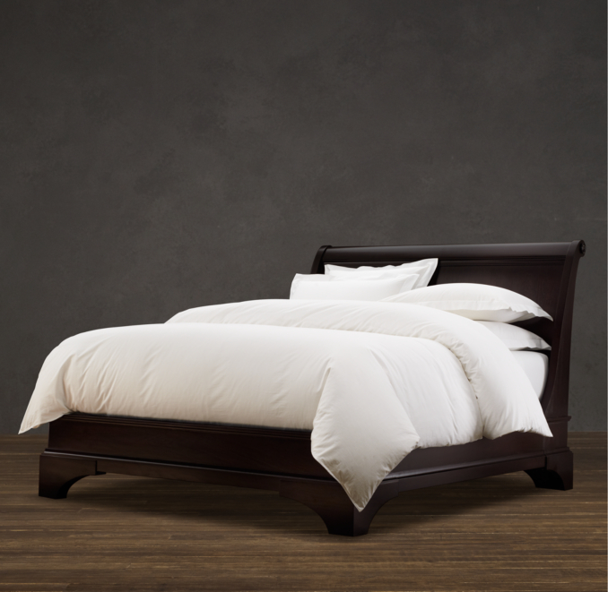 Portman Sleigh Bed Without Footboard