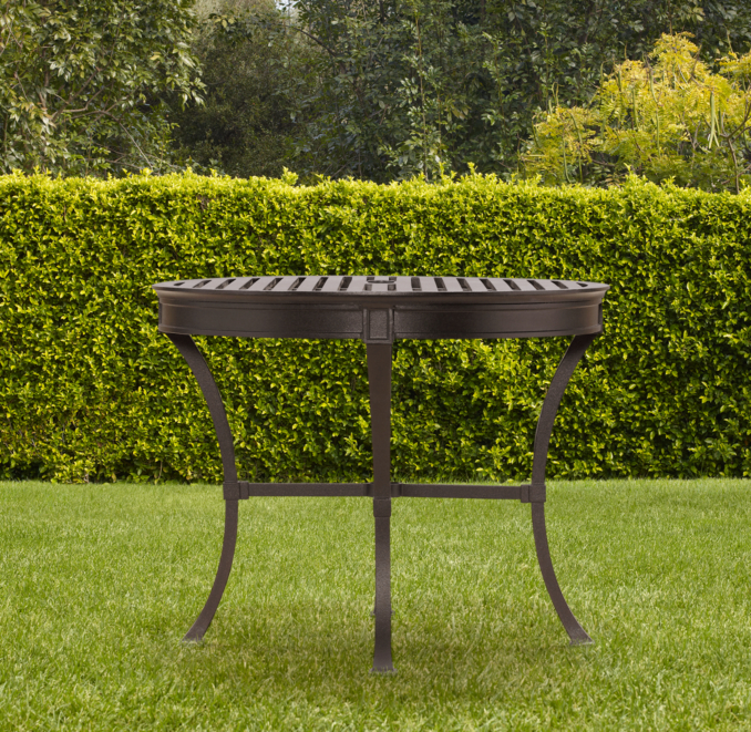 Antibes Small Round Dining Table Painted Metal