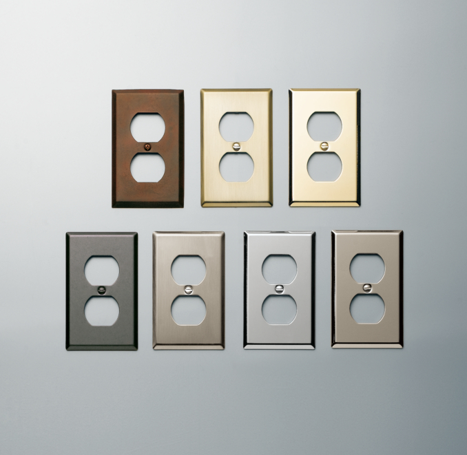 Metal Single Socket Plate